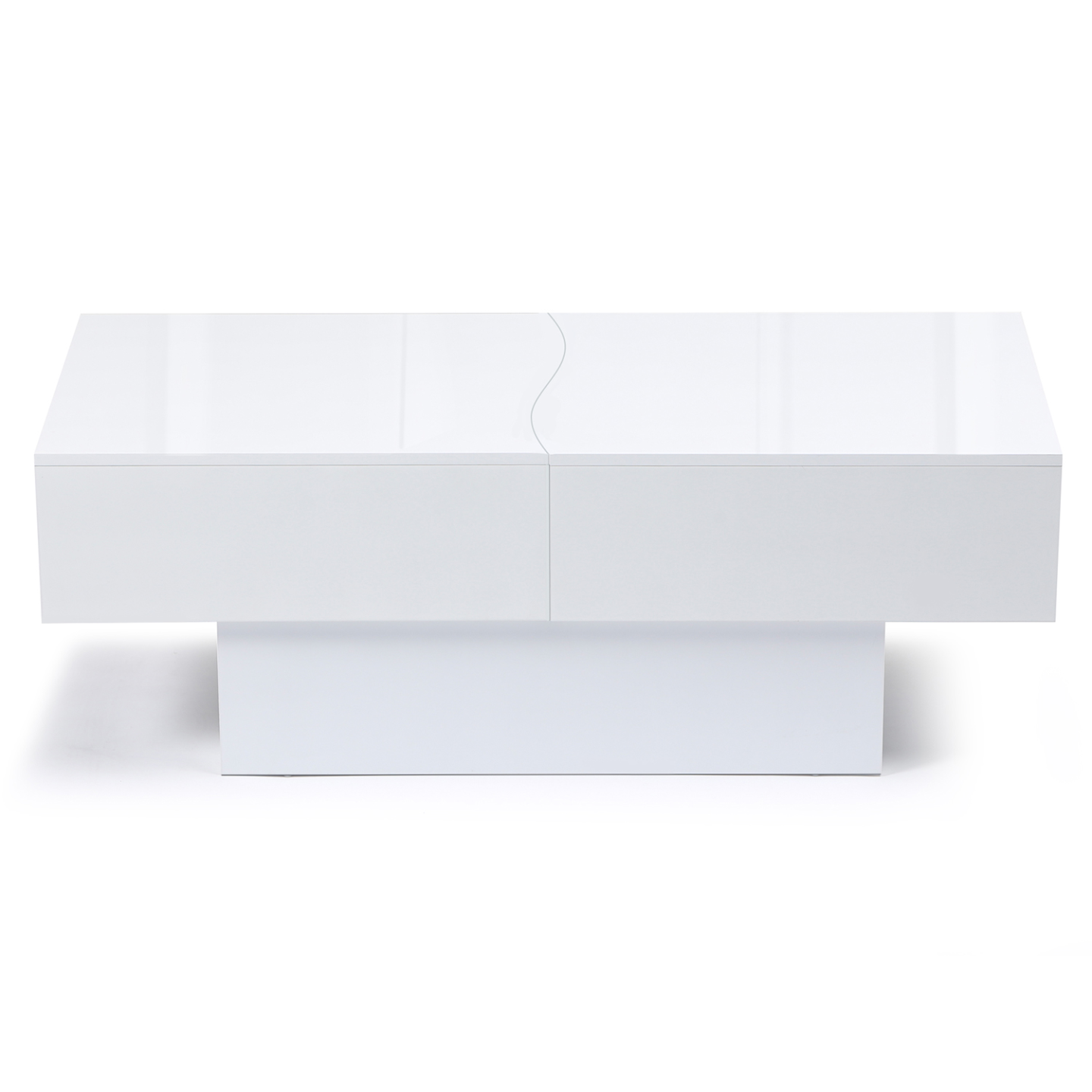 Table basse coulissante rectangulaire MARTA bois blanc - Image 3