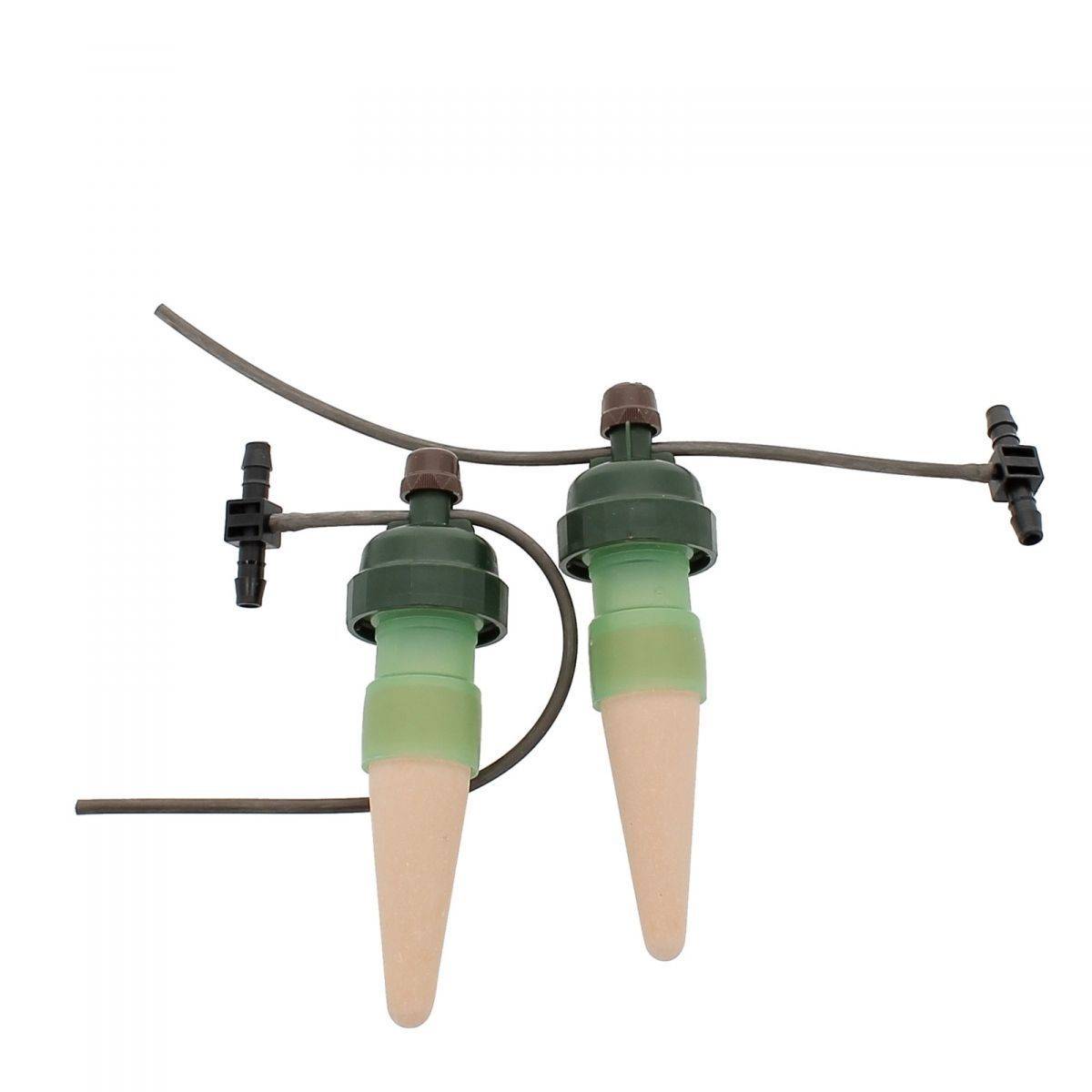 Set de 2 carottes d'irrigation avec raccords 8 mm - Image 1