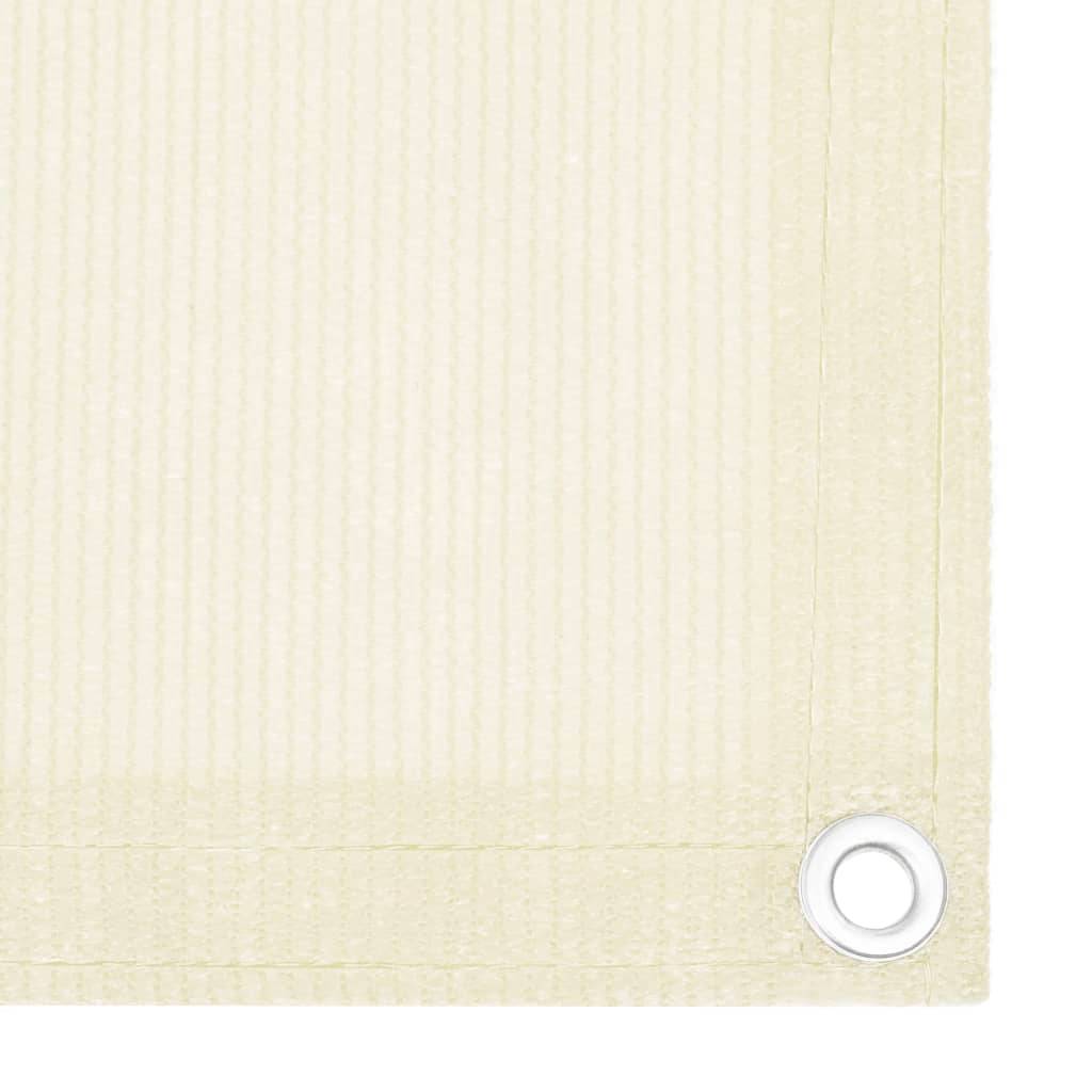 Écran de balcon PEHD crème 500 x 75 cm - PANGIVO - Image 2