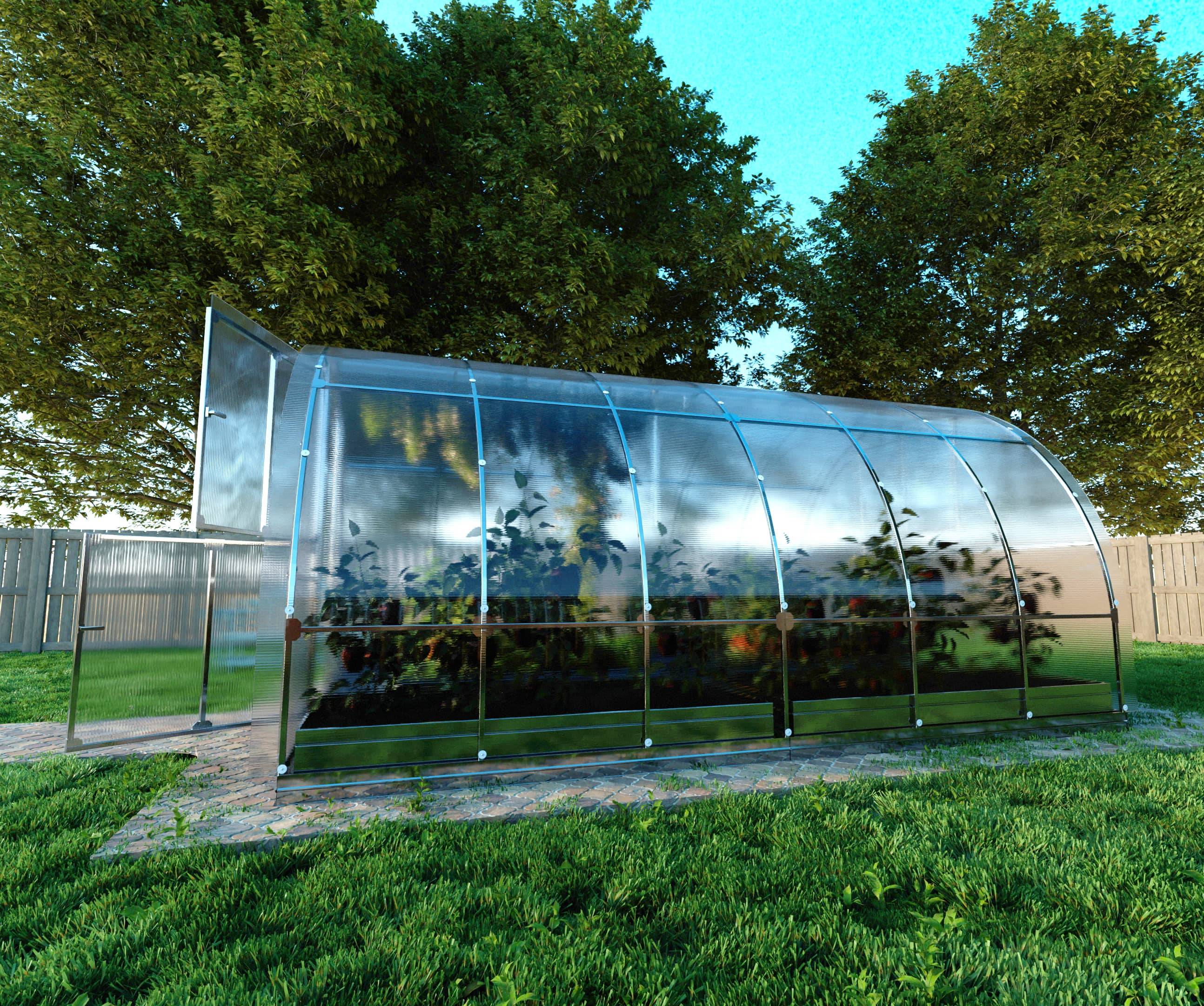 KLASIKA GREENHOUSES - Serre KLASIKA TUBE 3 x 4 m (12 m²), 6 mm avec revêtement en polycarbonate - Image 5