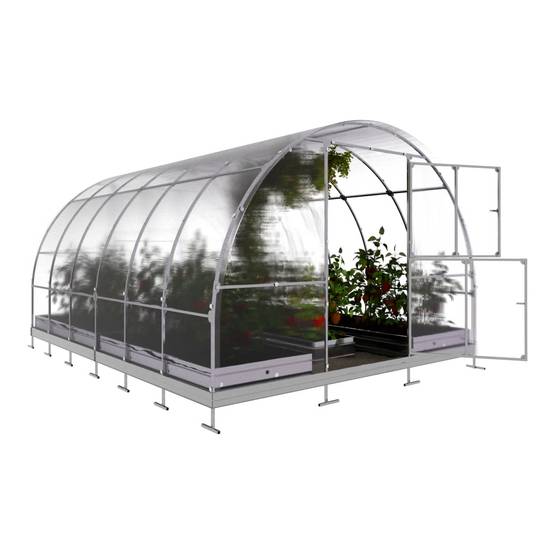Serre KLASIKA TUBE 3 x 4 m (12 m²), 6 mm avec revêtement en polycarbonate - Image 3