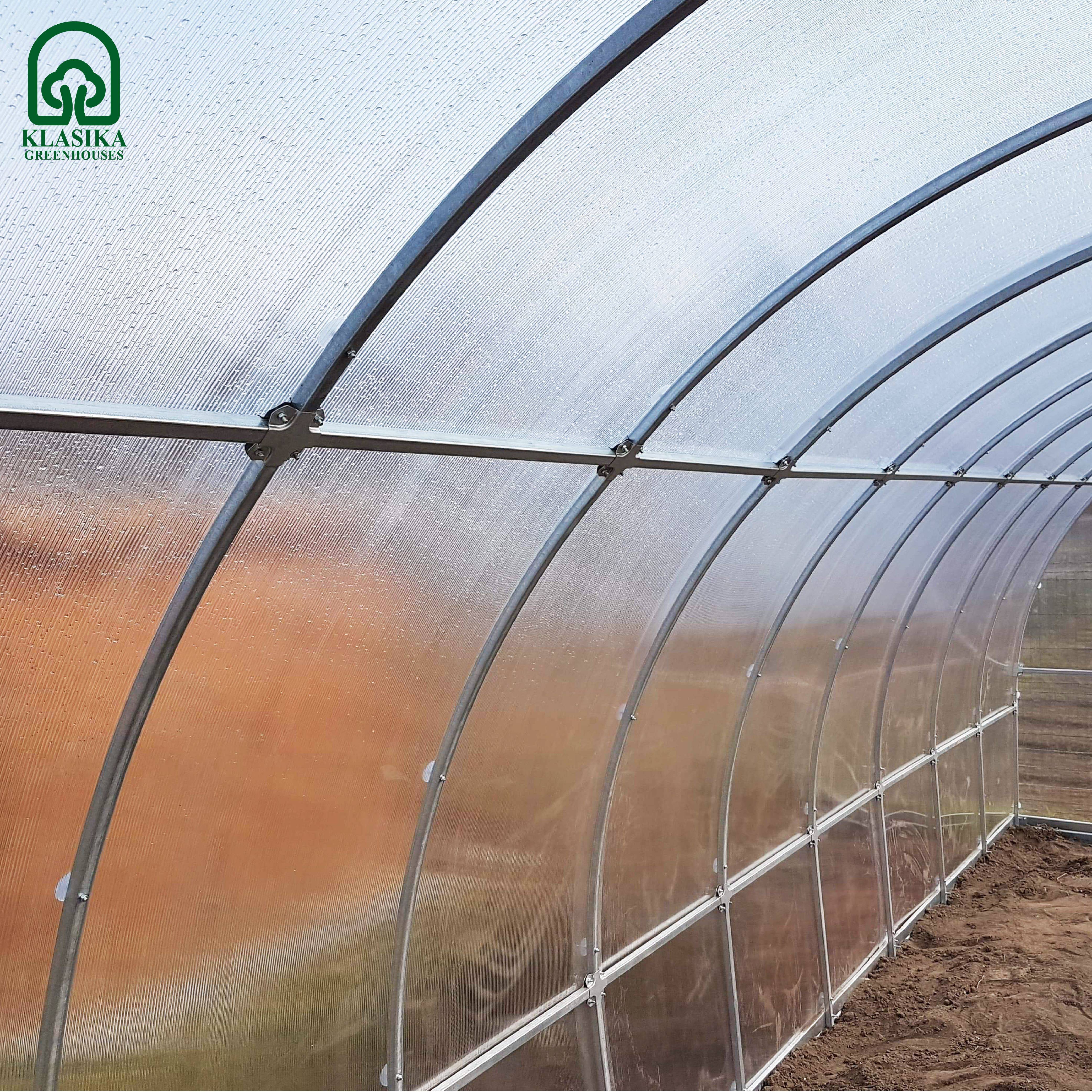 KLASIKA GREENHOUSES - Serre KLASIKA TUBE 3 x 4 m (12 m²), 6 mm avec revêtement en polycarbonate - Image 7