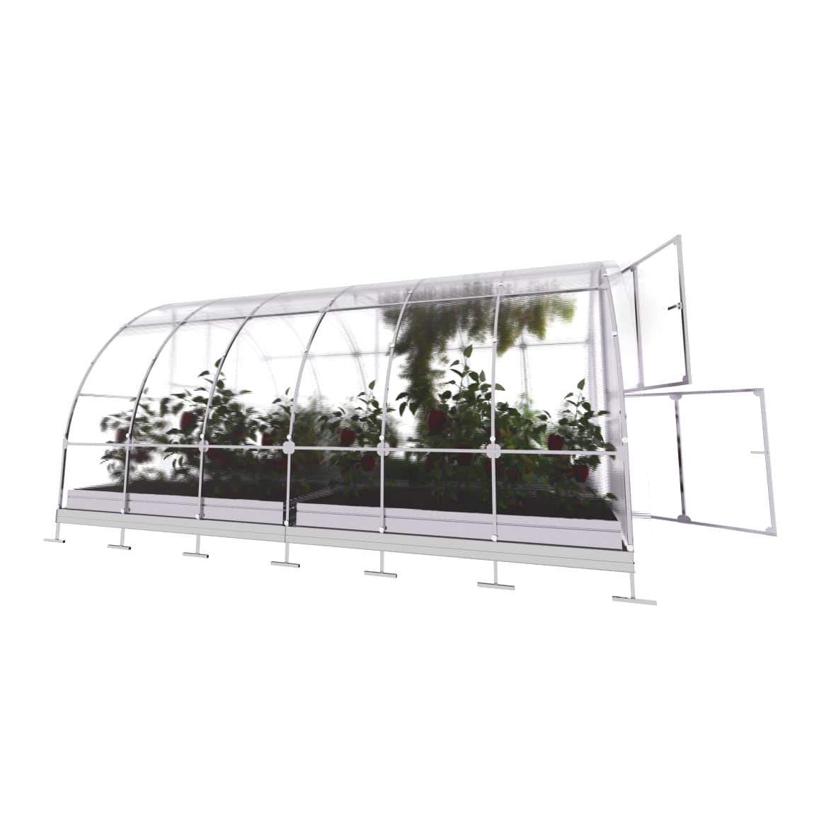 KLASIKA GREENHOUSES - Serre KLASIKA TUBE 3 x 4 m (12 m²), 6 mm avec revêtement en polycarbonate - Image 4