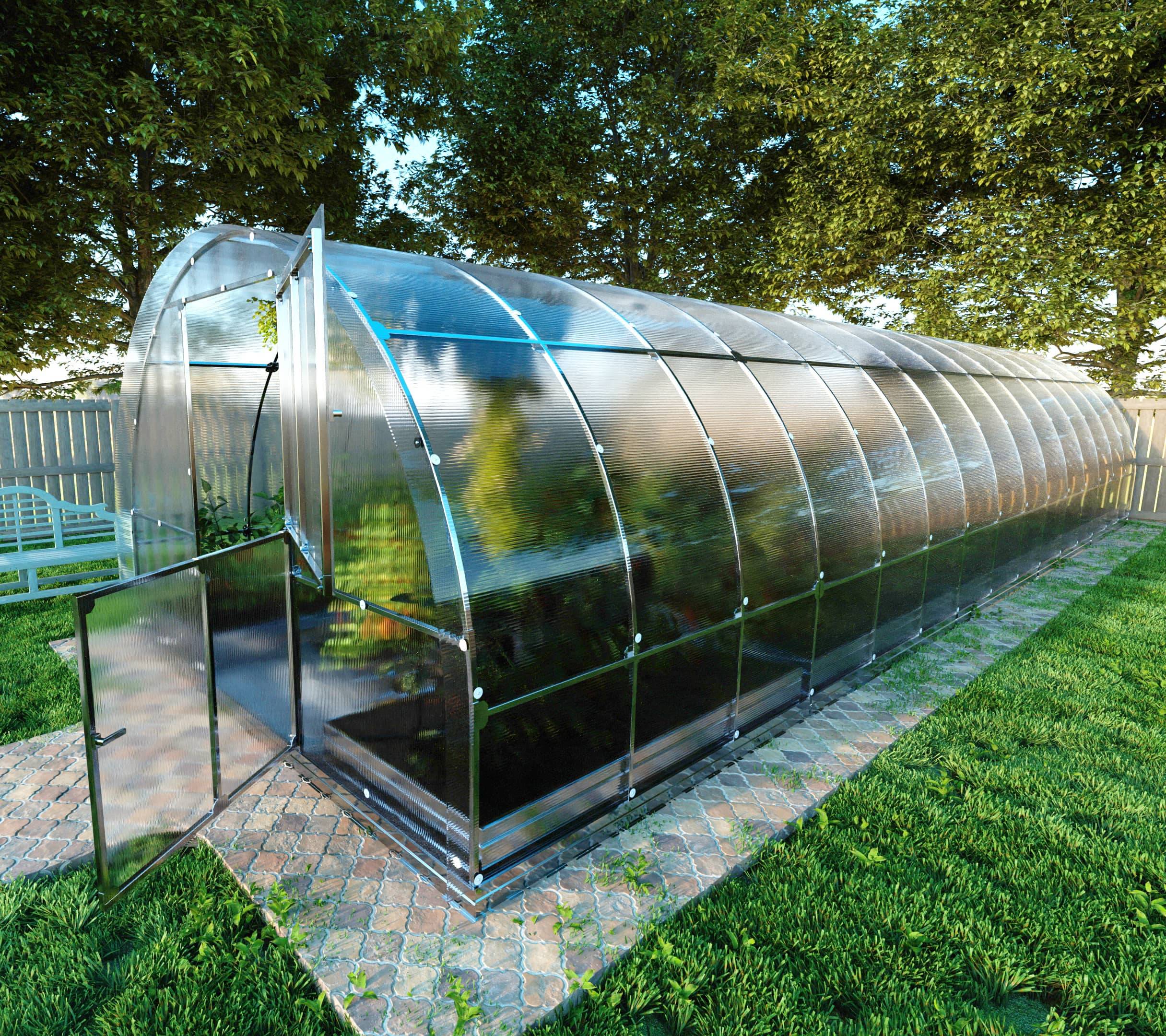 KLASIKA GREENHOUSES - Serre KLASIKA TUBE 3 x 4 m (12 m²), 6 mm avec revêtement en polycarbonate - Image 2