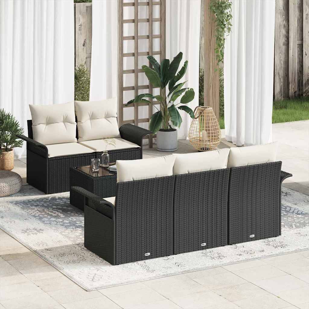 ComfortXL - Salon de Jardin Modulable 6 Pièces en Polyrotin Canapé d'Extérieur Noir – ComfortXL Outdoor Living - Image 1
