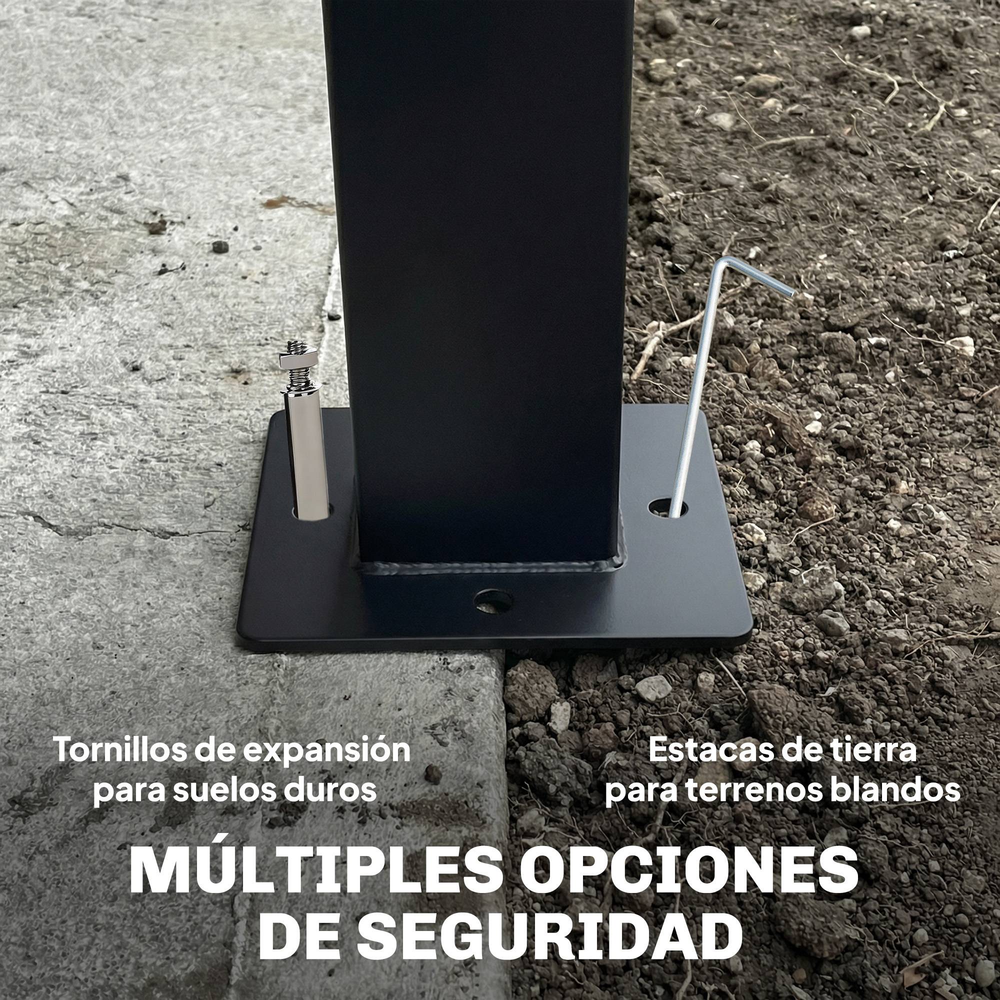 Tente de jardin avec double toit, cenador avec parois en maille UPF50+ pour exterieur terrasse 360x300x275 cm, gris - Image 9
