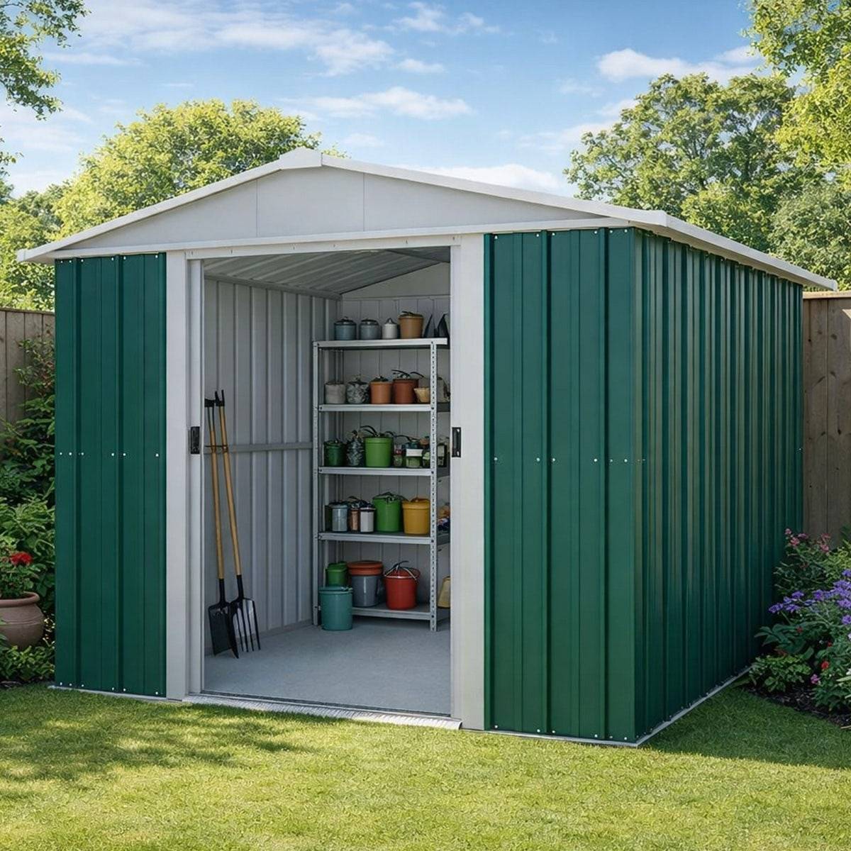 Yardmaster - Abri de jardin métal 5,25m² 87GEYZ Yardmaster - Image 2