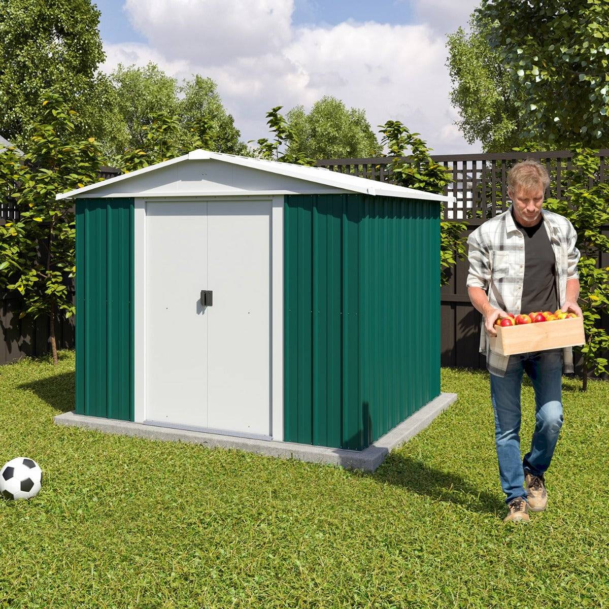 Yardmaster - Abri de jardin métal 5,25m² 87GEYZ Yardmaster - Image 4