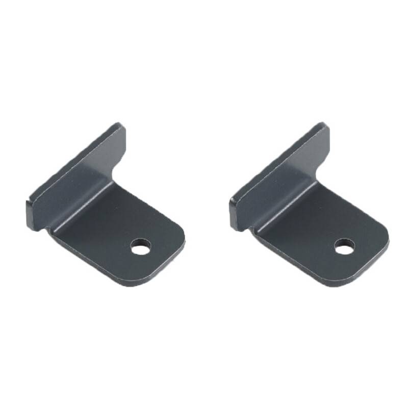 Connecteur pour poteau de clôture LARKO lot de 2 - Coloris - Gris anthracite RAL 7016, Lot - X 2