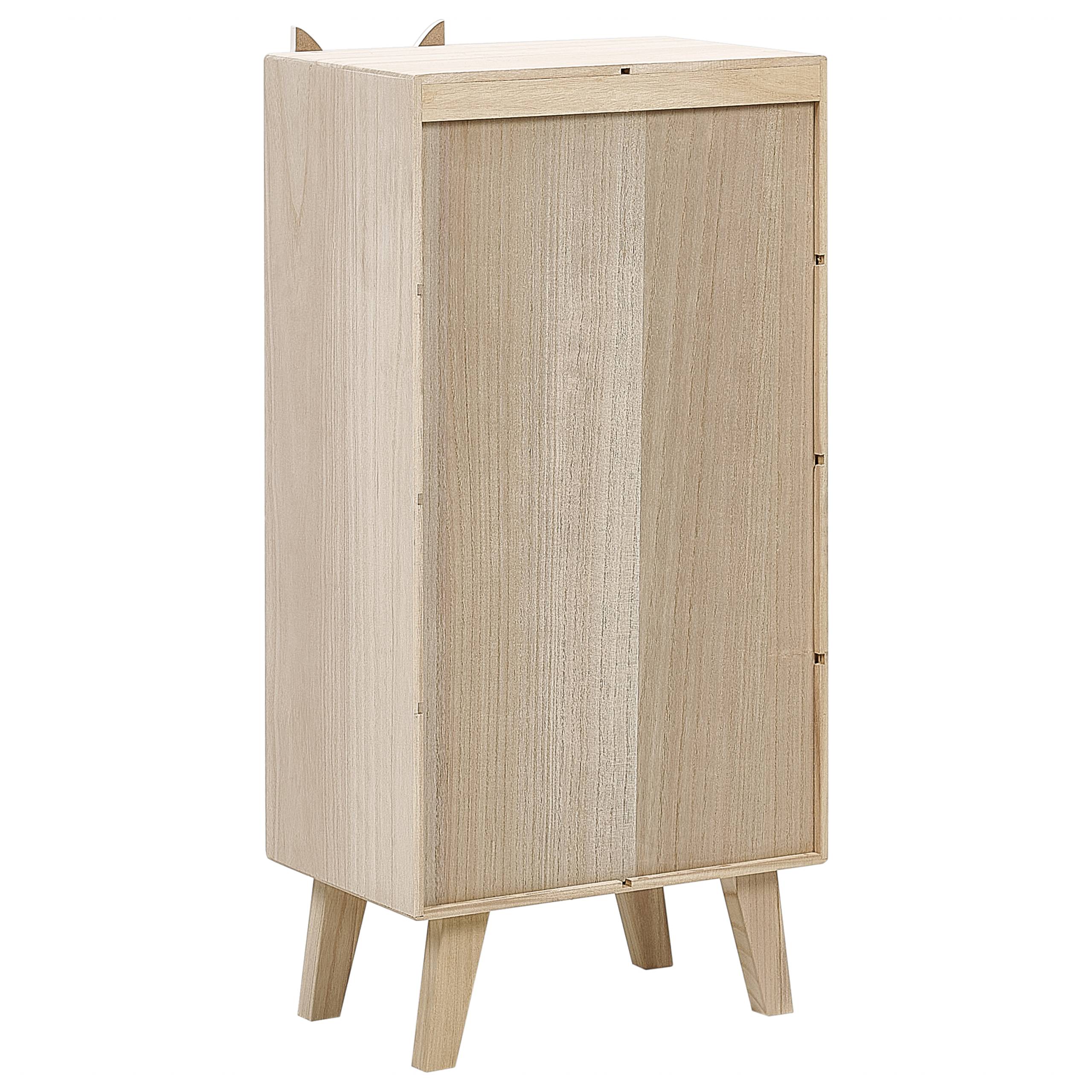 Beliani - Meuble de rangement MDF Marron clair RUPERT - 40x25x79- Beliani - Image 5