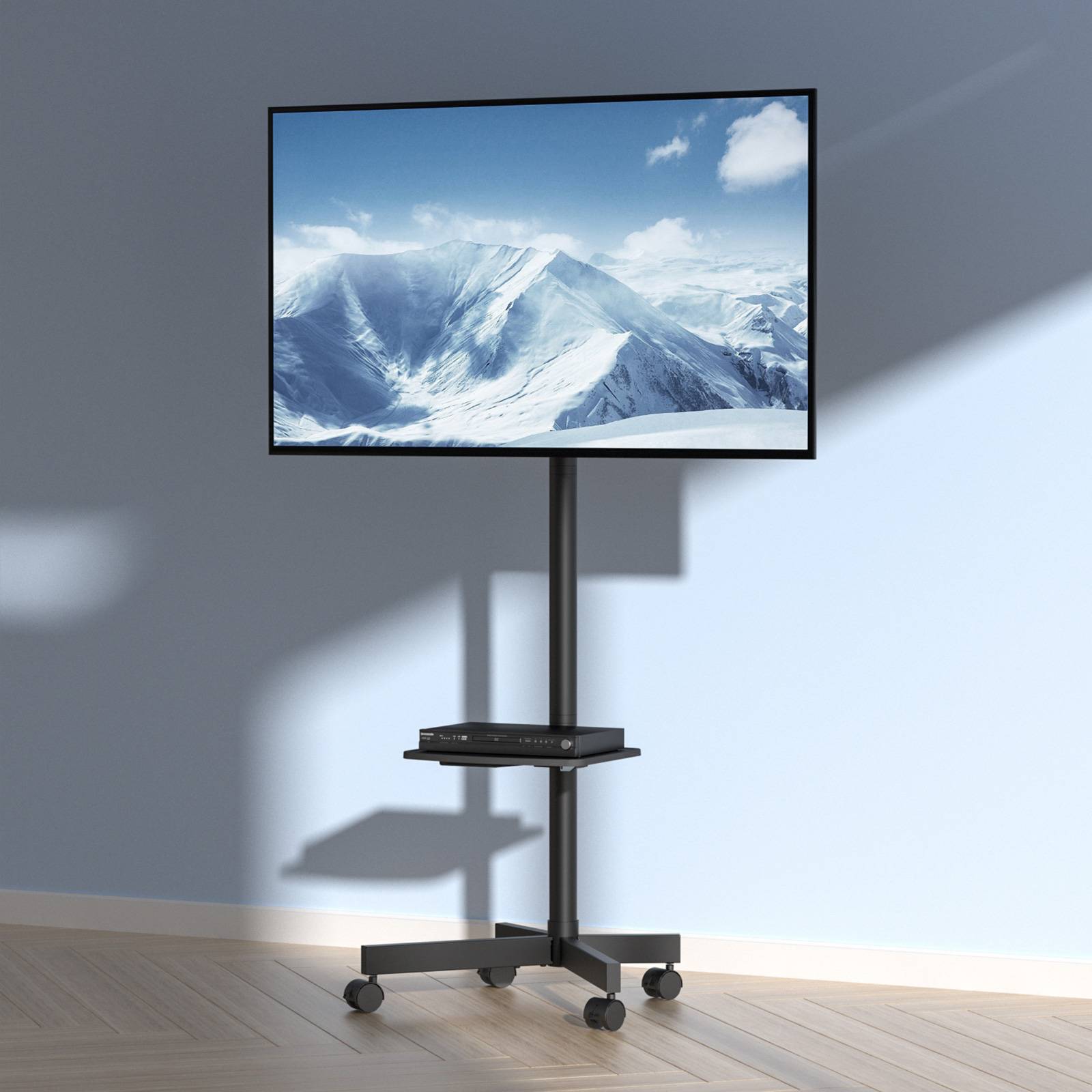 VEVOR Support TV sur pied universel 23-60", hauteur réglable 143-154cm, charge 40kg. - Image 8
