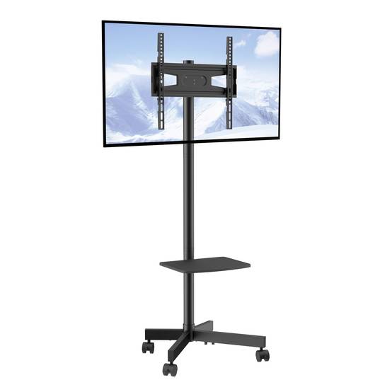 VEVOR Support TV sur pied universel 23-60", hauteur réglable 143-154cm, charge 40kg. - Image 1