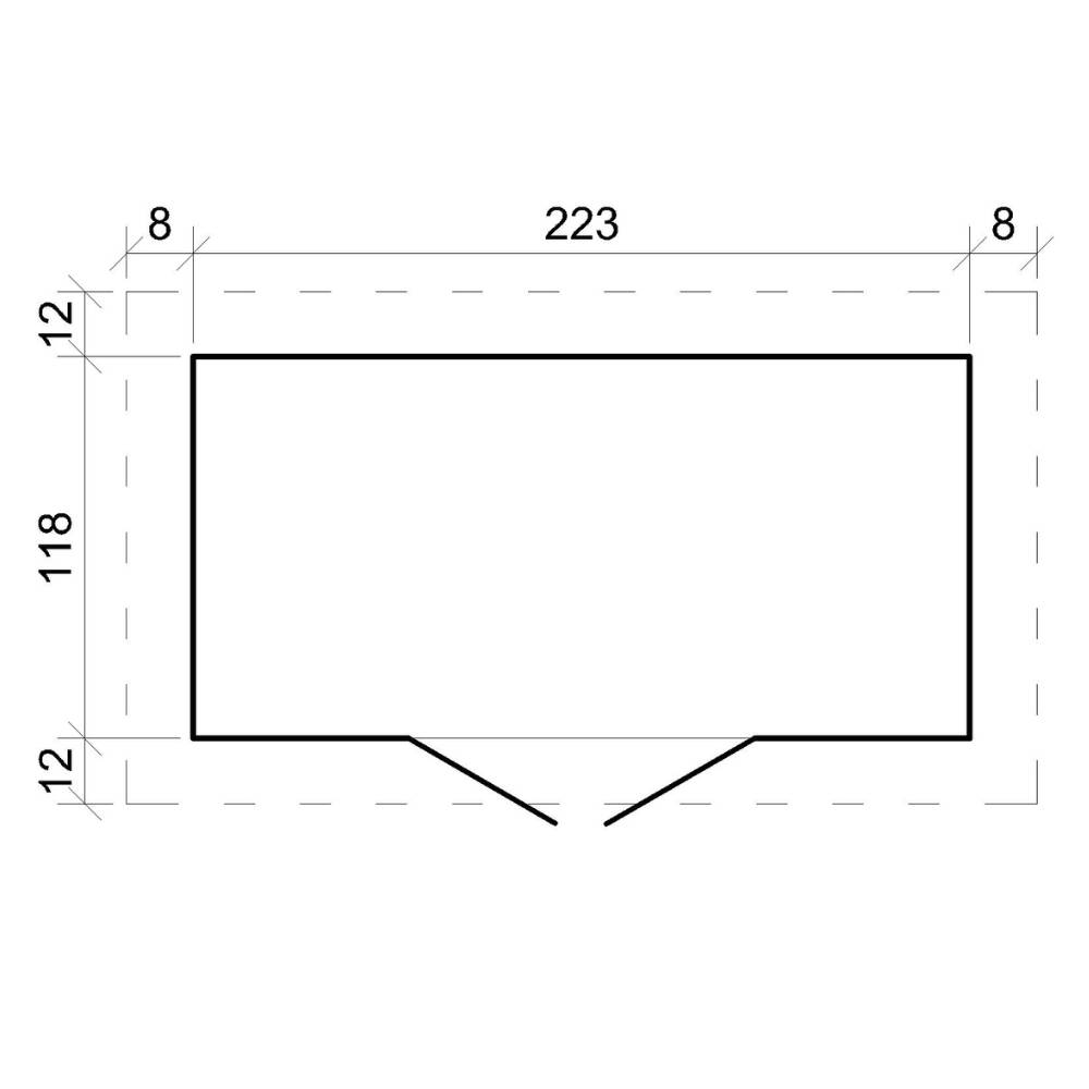 Timbela - Abri de Jardin en Bois - 2.63 m² / 142x239xH200 cm - Timbela M310F1 - Image 6