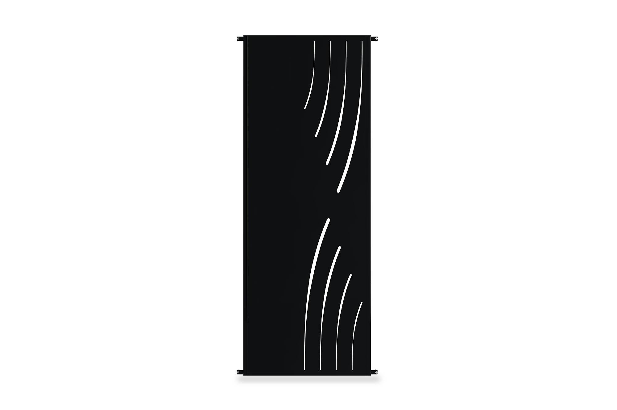 Casanoov Lot de 2 panneaux décoratifs VELETA Noir H.160 cm motifs côté droit - Image 5
