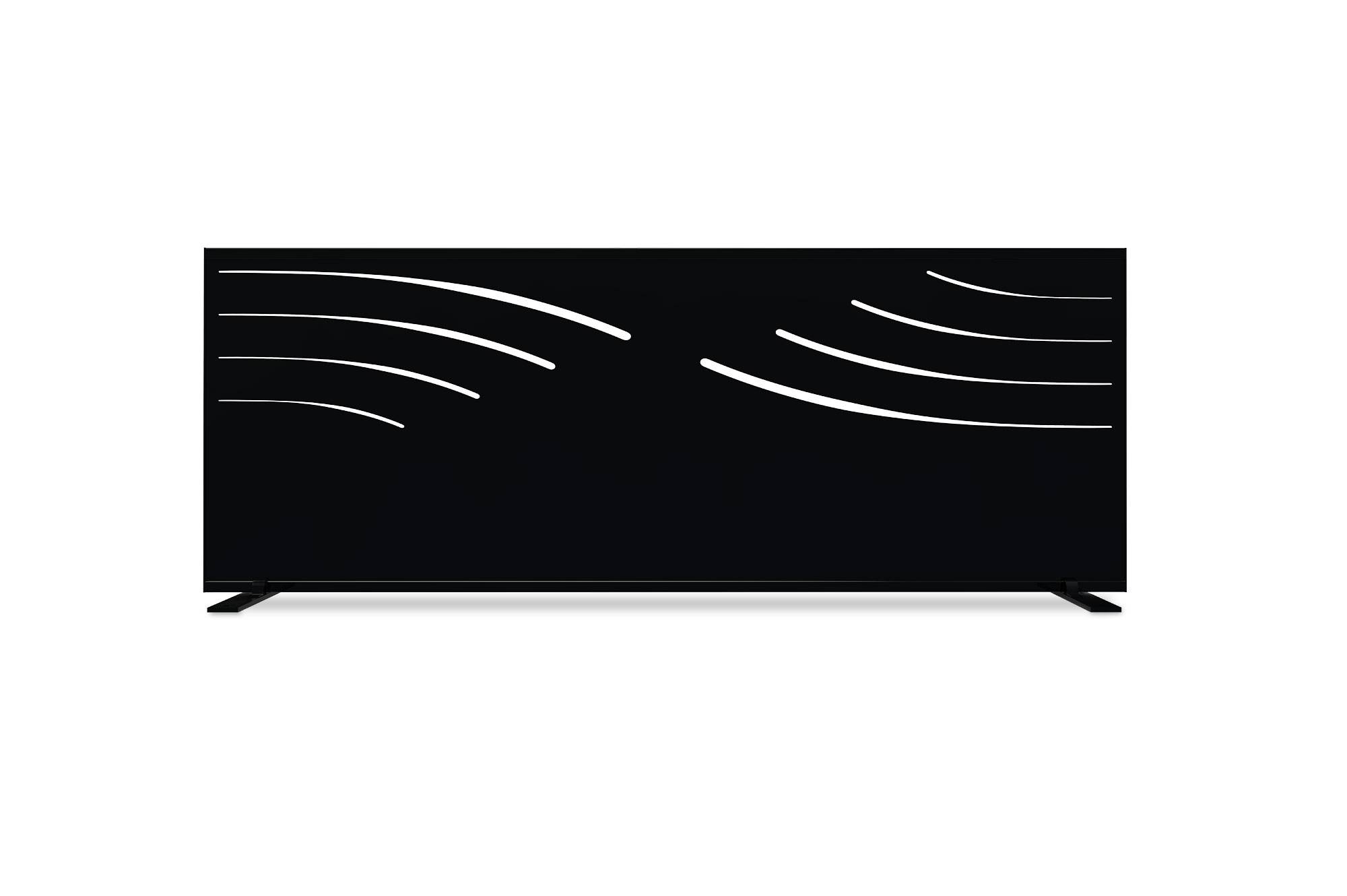 Casanoov Lot de 2 panneaux décoratifs VELETA Noir H.160 cm motifs côté droit - Image 8