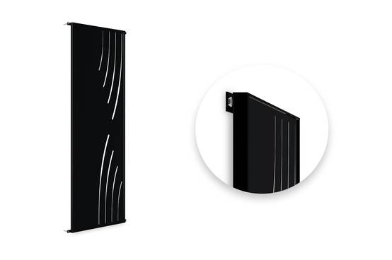 Casanoov Lot de 2 panneaux décoratifs VELETA Noir H.160 cm motifs côté droit - Image 6