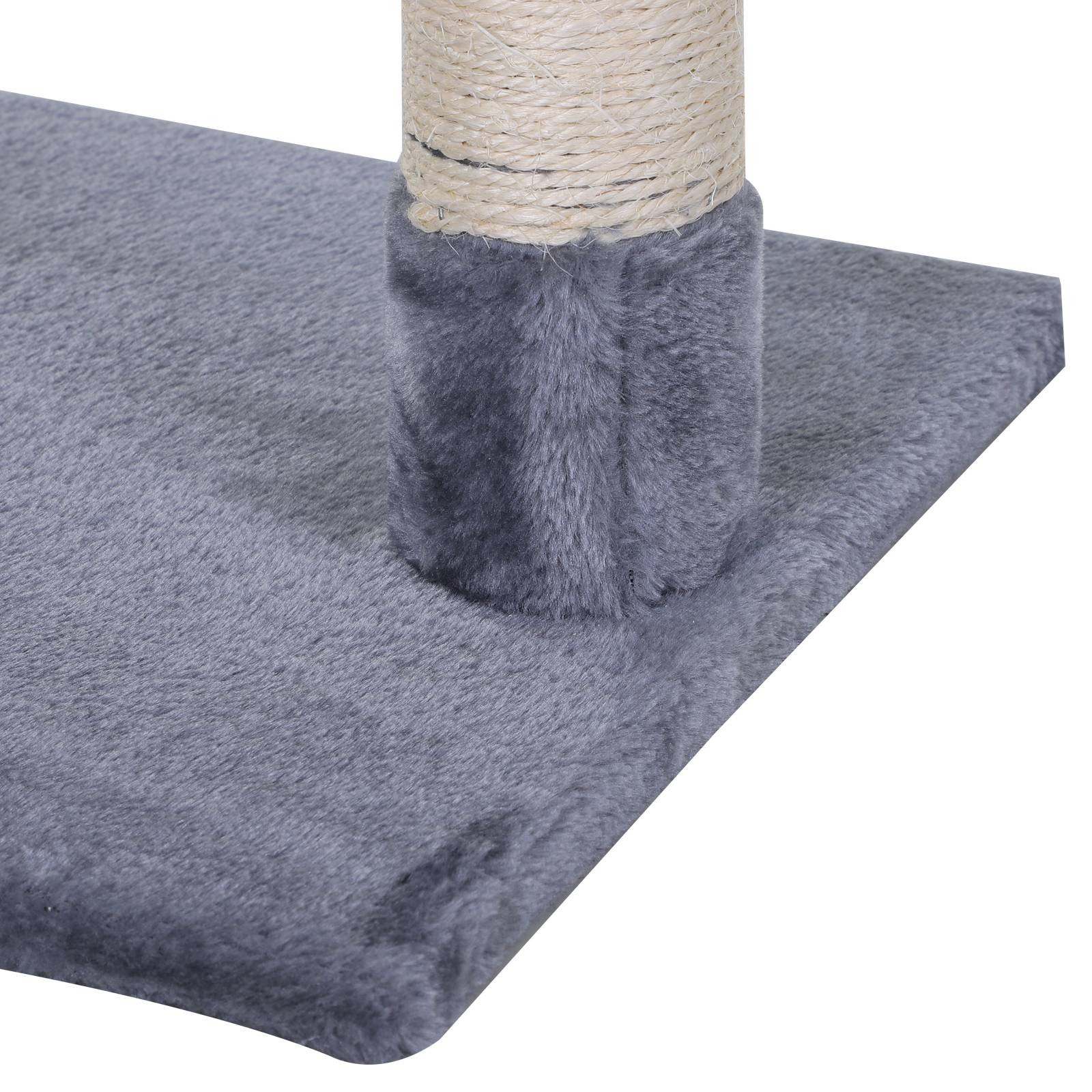 Arbre à chat sisals et peluche gris 50 x 36 x 70 cm - PANGIVO - Image 10