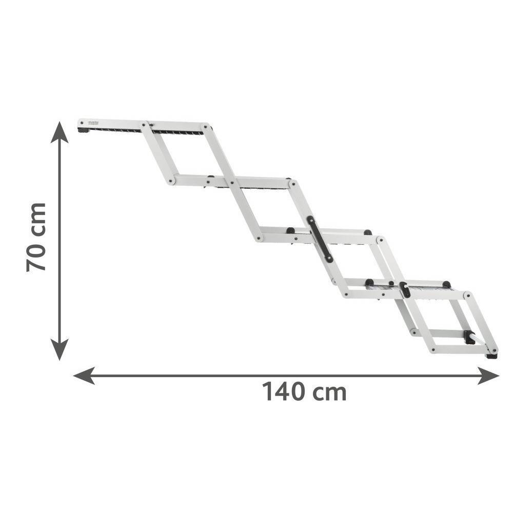 Animallparadise - Rampe de 4 marches pliantes, en aluminium TPR pour chiens - Image 5