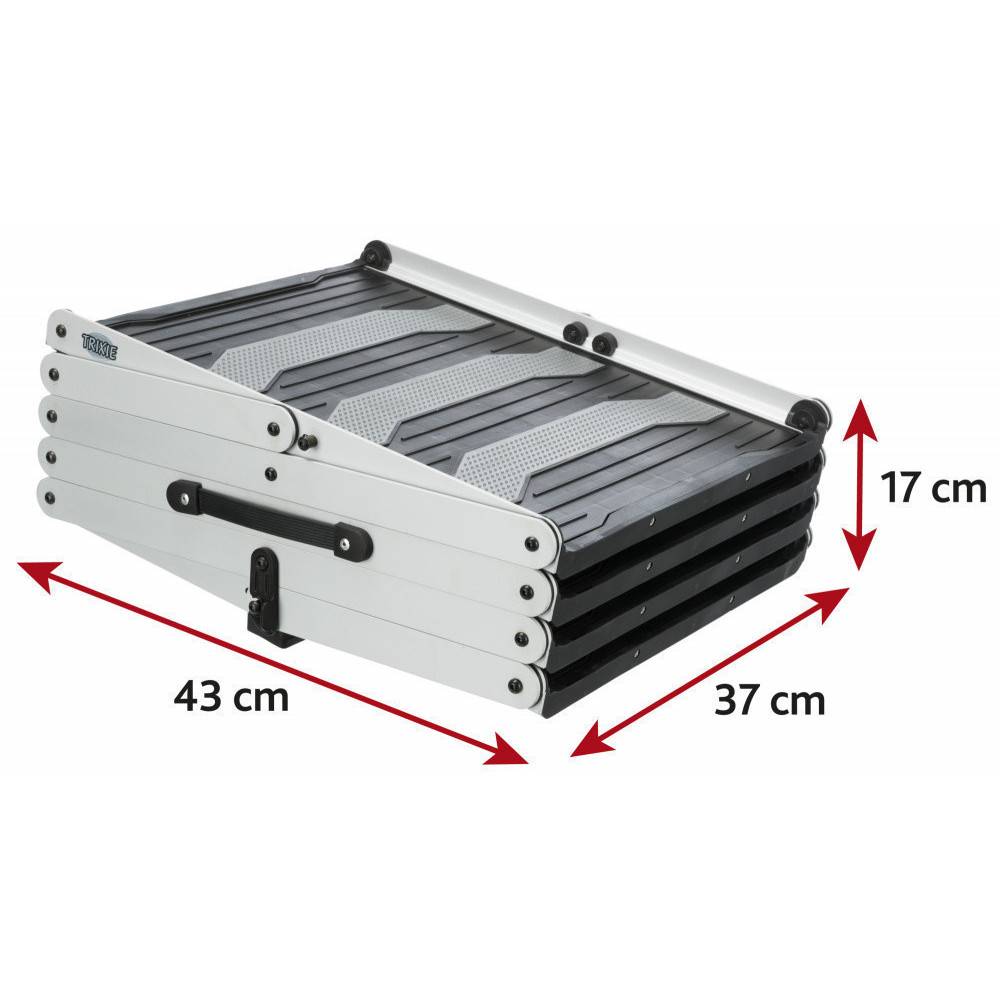 Animallparadise - Rampe de 4 marches pliantes, en aluminium TPR pour chiens - Image 4