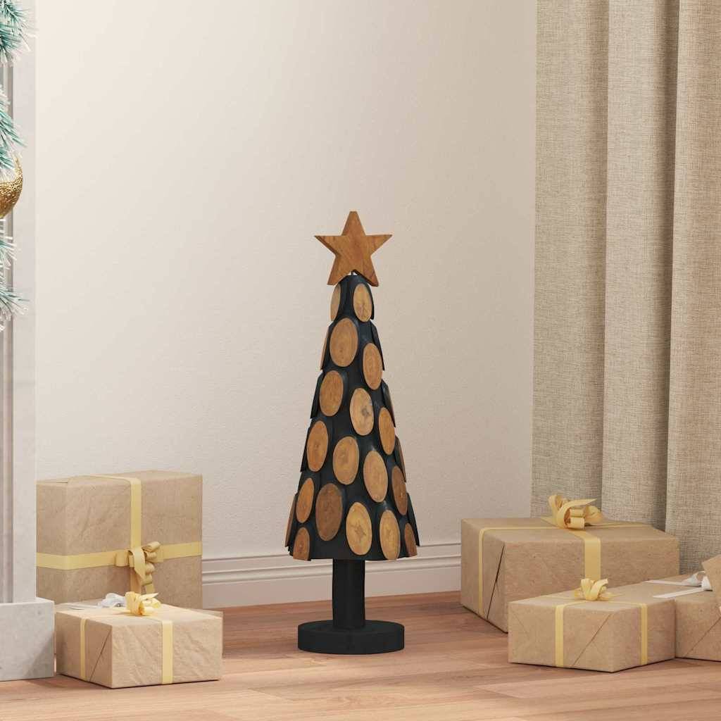 Sapin de Noël en bois de teck massif décoratif pour intérieur Marron 60 cm – ComfortXL Outdoor Living