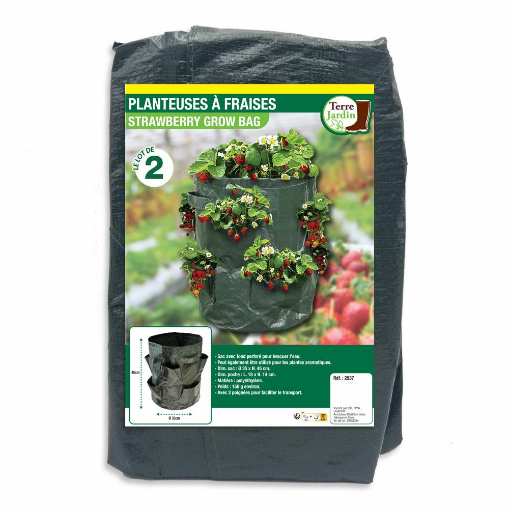 Sac à fraisiers - Sac de plantation pour fraises - X2 - Image 2
