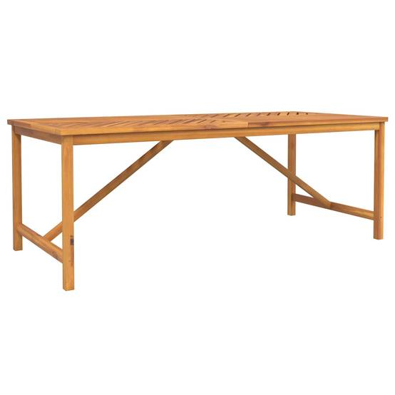 Ensemble de salle à manger jardin bois d'acacia massif huilé marron 200 x 90 x 74 cm (5 pièces) - PANGIVO - Image 7