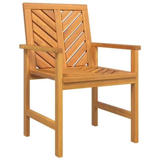 Ensemble de salle à manger jardin bois d'acacia massif huilé marron 200 x 90 x 74 cm (5 pièces) - PANGIVO - Image 5