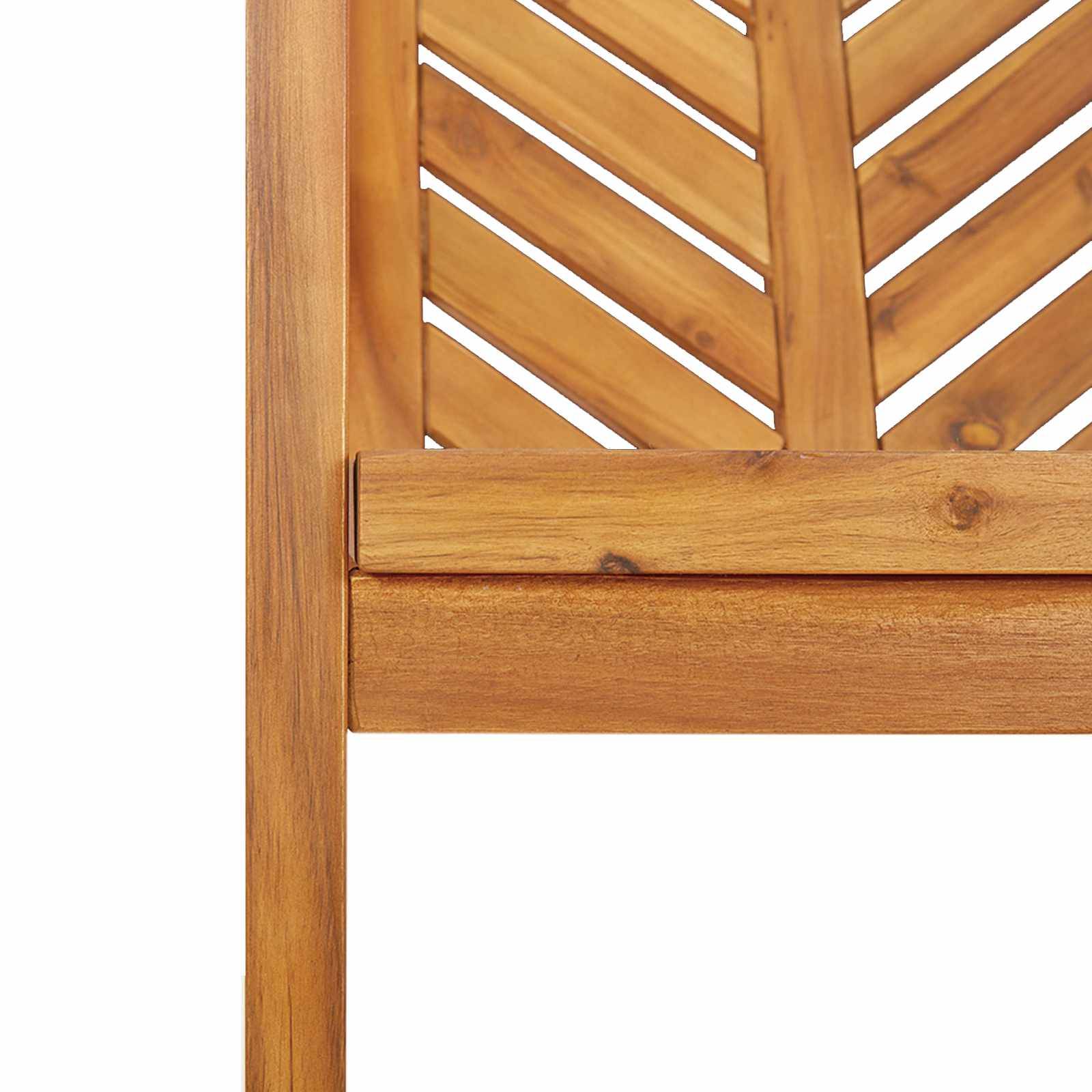 Ensemble de salle à manger jardin bois d'acacia massif huilé marron 200 x 90 x 74 cm (5 pièces) - PANGIVO - Image 8