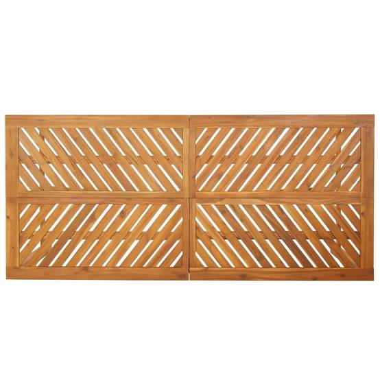 Ensemble de salle à manger jardin bois d'acacia massif huilé marron 200 x 90 x 74 cm (5 pièces) - PANGIVO - Image 9