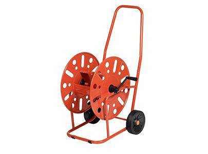Dévidoir acier 2 roues pour tuyau d'arrosage 19mm / 90M max. - Image 1