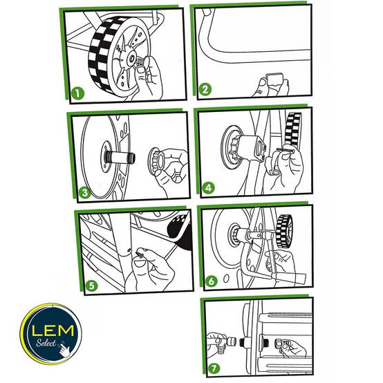 Dévidoir acier 2 roues pour tuyau d'arrosage 19mm / 90M max. - Image 2