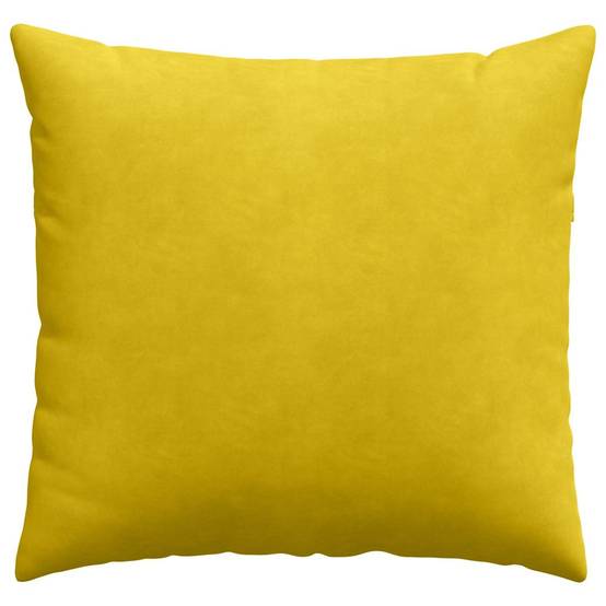 Lot de 2 Coussins Carrés Velours Côtelé Décoratifs Déhoussables pour Canapé Salon Jaune 45x45 cm – ComfortXL Outdoor Living - Image 6