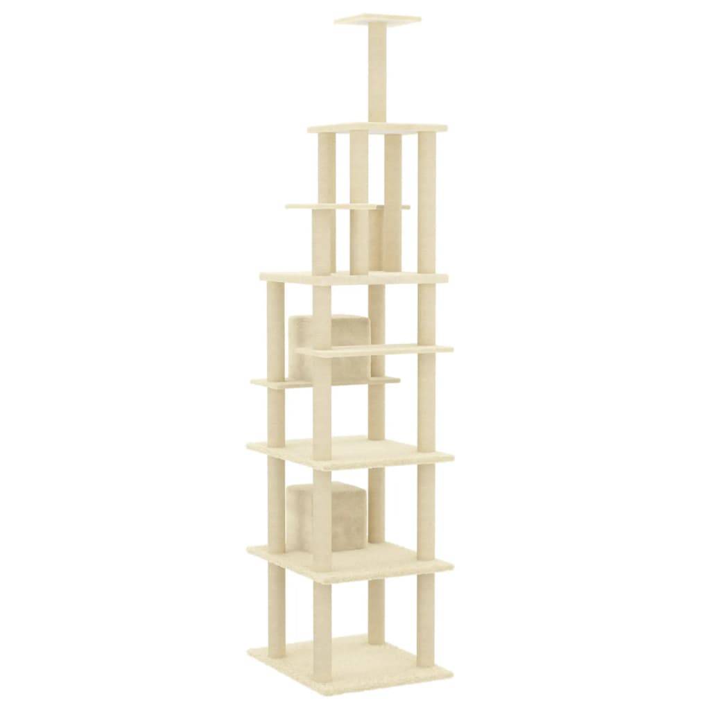 Vidaxl - Arbre à chat avec griffoirs en sisal Crème 216 cm vidaXL 171527 - Image 7