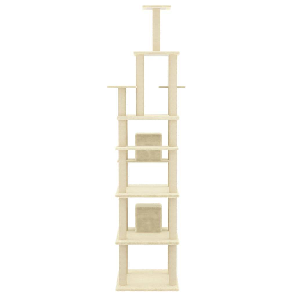 Vidaxl - Arbre à chat avec griffoirs en sisal Crème 216 cm vidaXL 171527 - Image 6