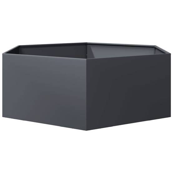 PANGIVO - Jardinière hexagone acier anthracite 138 x 120 x 45 cm - PANGIVO - Image 4