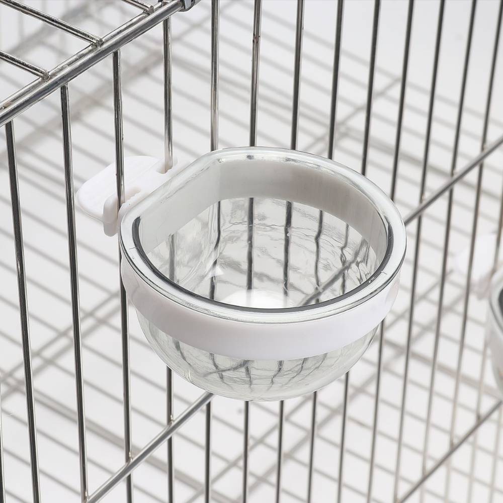 Mangeoire en acrylique transparent pour cage à oiseaux - IntiMeg - Image 4