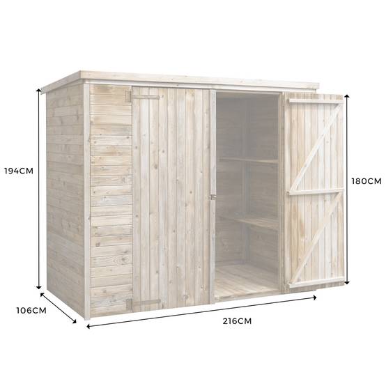 Abri de jardin Mathilde 2.29 m² - Cémonjardin - Image 6