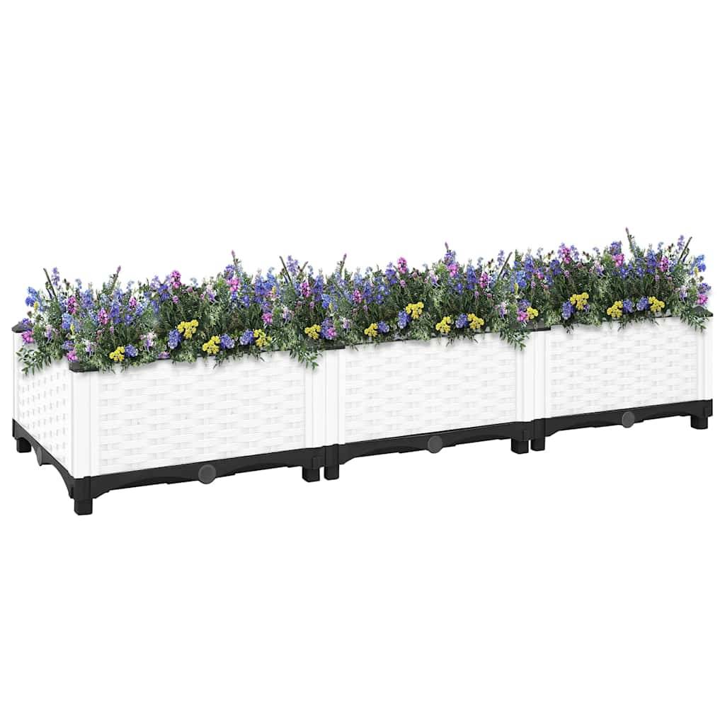 Prolenta Premium - Jardinière polypropylène blanc 120 x 40 x 23 cm - Prolenta premium p332.7 - Image 6