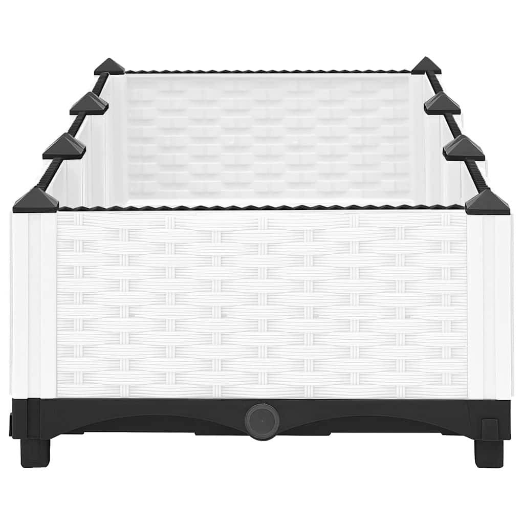 Prolenta Premium - Jardinière polypropylène blanc 120 x 40 x 23 cm - Prolenta premium p332.7 - Image 3