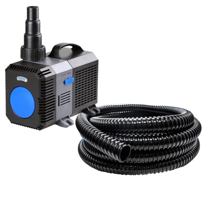 Pompe Bassin De Jardin, HYPER ECO, 14000 l/h 120W + 10m de tuyau 40mm