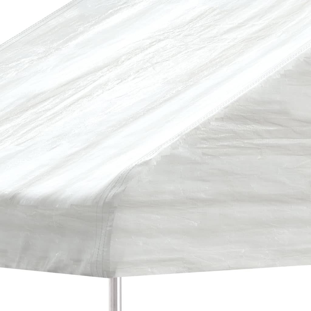ComfortXL - Belvédère de Jardin en Polyéthylène avec Toit Pointu pour Barbecue et Fêtes Blanc 4.5x6 m – ComfortXL Outdoor Living - Image 4