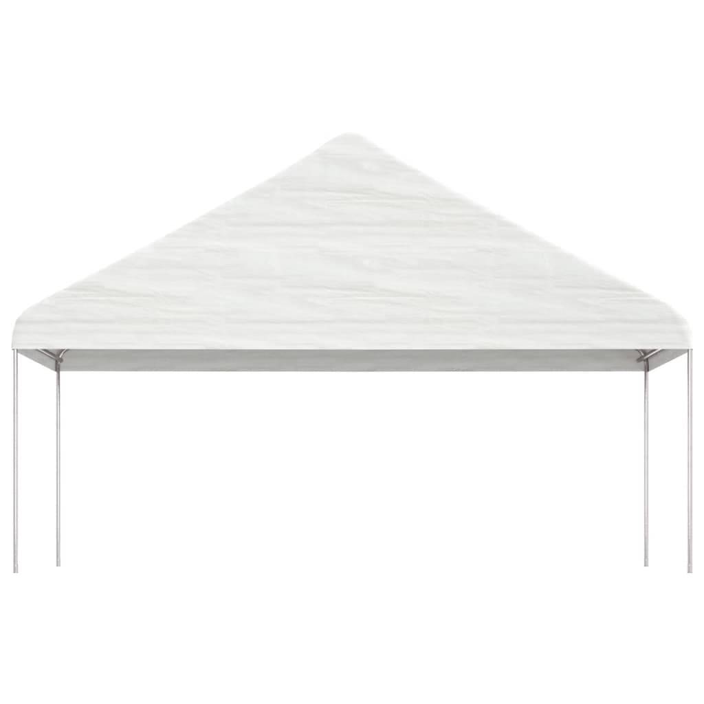ComfortXL - Belvédère de Jardin en Polyéthylène avec Toit Pointu pour Barbecue et Fêtes Blanc 4.5x6 m – ComfortXL Outdoor Living - Image 3