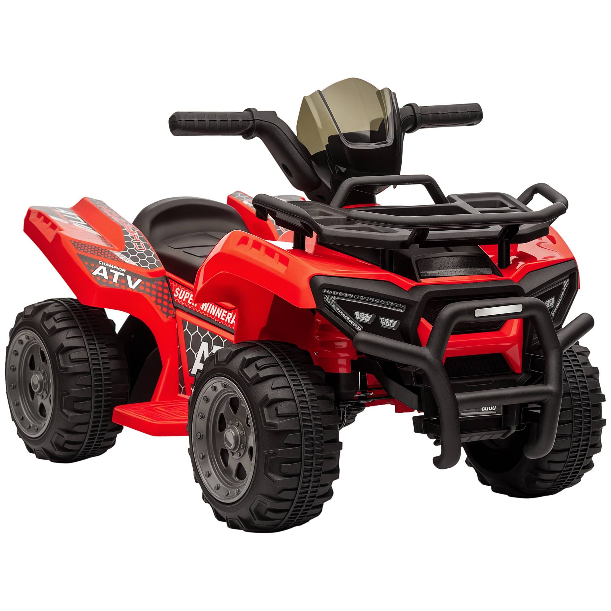 Sans Marque - Quad électrique enfants batterie rechargeable 6V bouton accélérateur 18-36 mois 70x42x45 cm rouge - Image 1