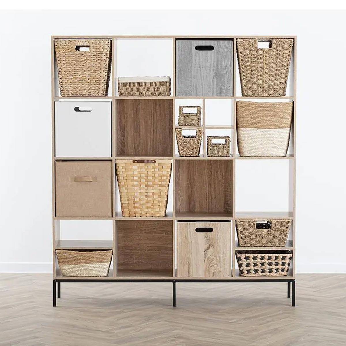 Boîte de rangement en bois - Blanc - 30 x 30 cm - Image 3