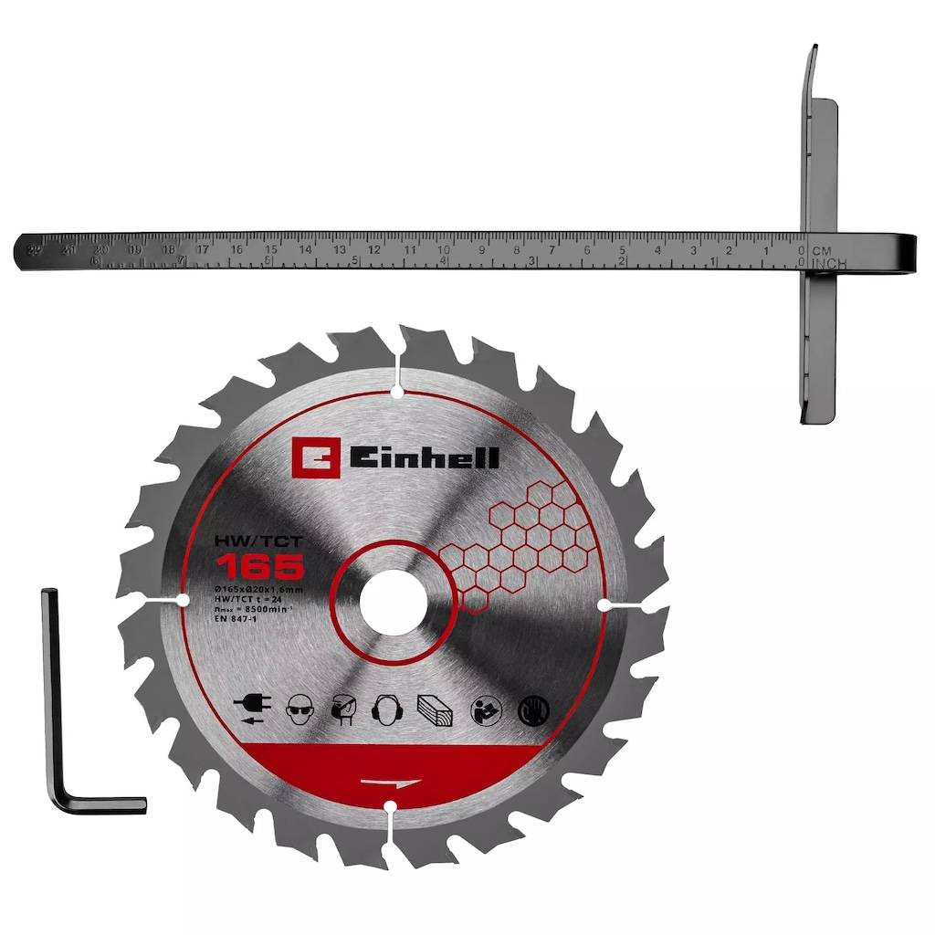 Einhell - Scie circulaire portative sans fil – TE-CS 18/165-2 Li – Ø 165 mm – 18 V – Profondeur 57 mm – Angle réglable – LED – Raccord aspirateur Einhell - Image 2