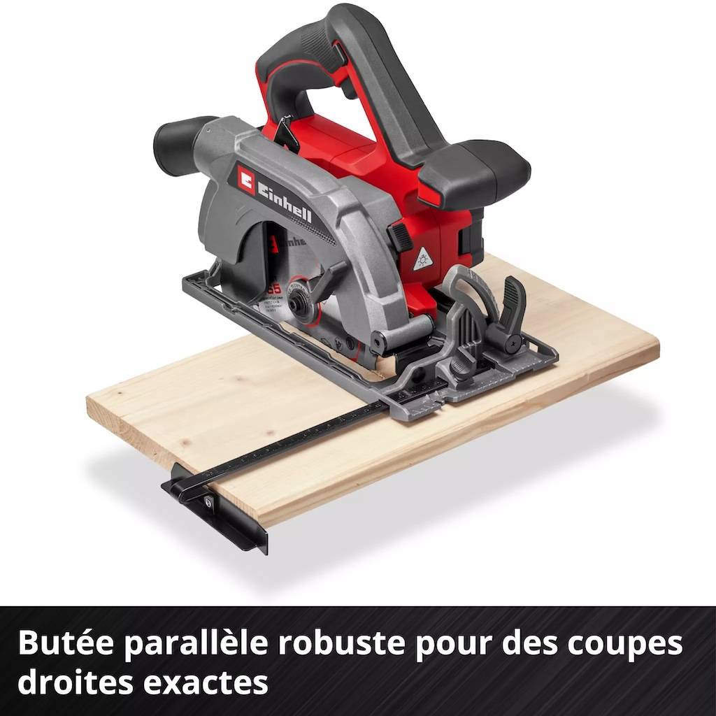 Einhell - Scie circulaire portative sans fil – TE-CS 18/165-2 Li – Ø 165 mm – 18 V – Profondeur 57 mm – Angle réglable – LED – Raccord aspirateur Einhell - Image 6