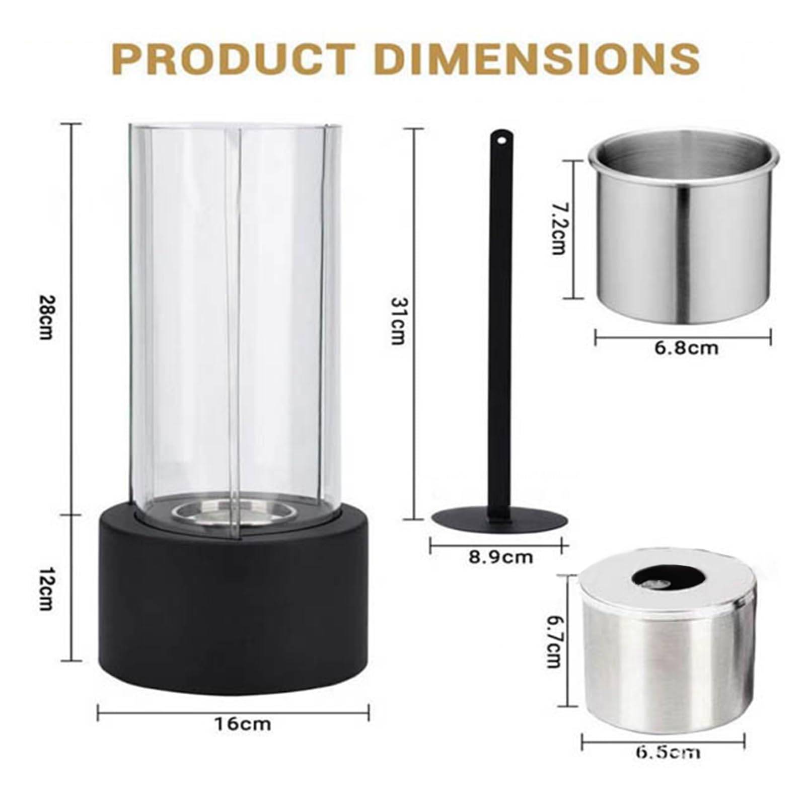 Cheminée de table portable, brasero sans fumée, pour intérieur et extérieur, décoration d'intérieur pour Halloween et Noël, Noir-Lytech - Image 3