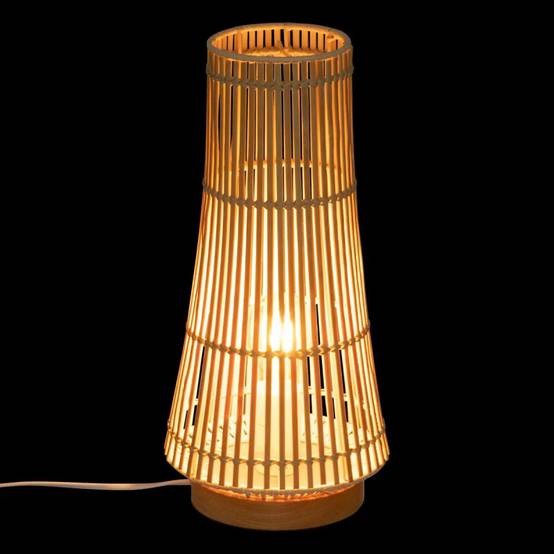 Lampe à poser 38 cm Mahé bambou Atmosphera - Image 2