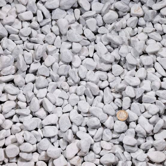 Galet Marbre Blanc Carrare 15-25 mm - Lot de 2 big bag de 500 kg (15 m²) - RO'MA NATURE - Image 2