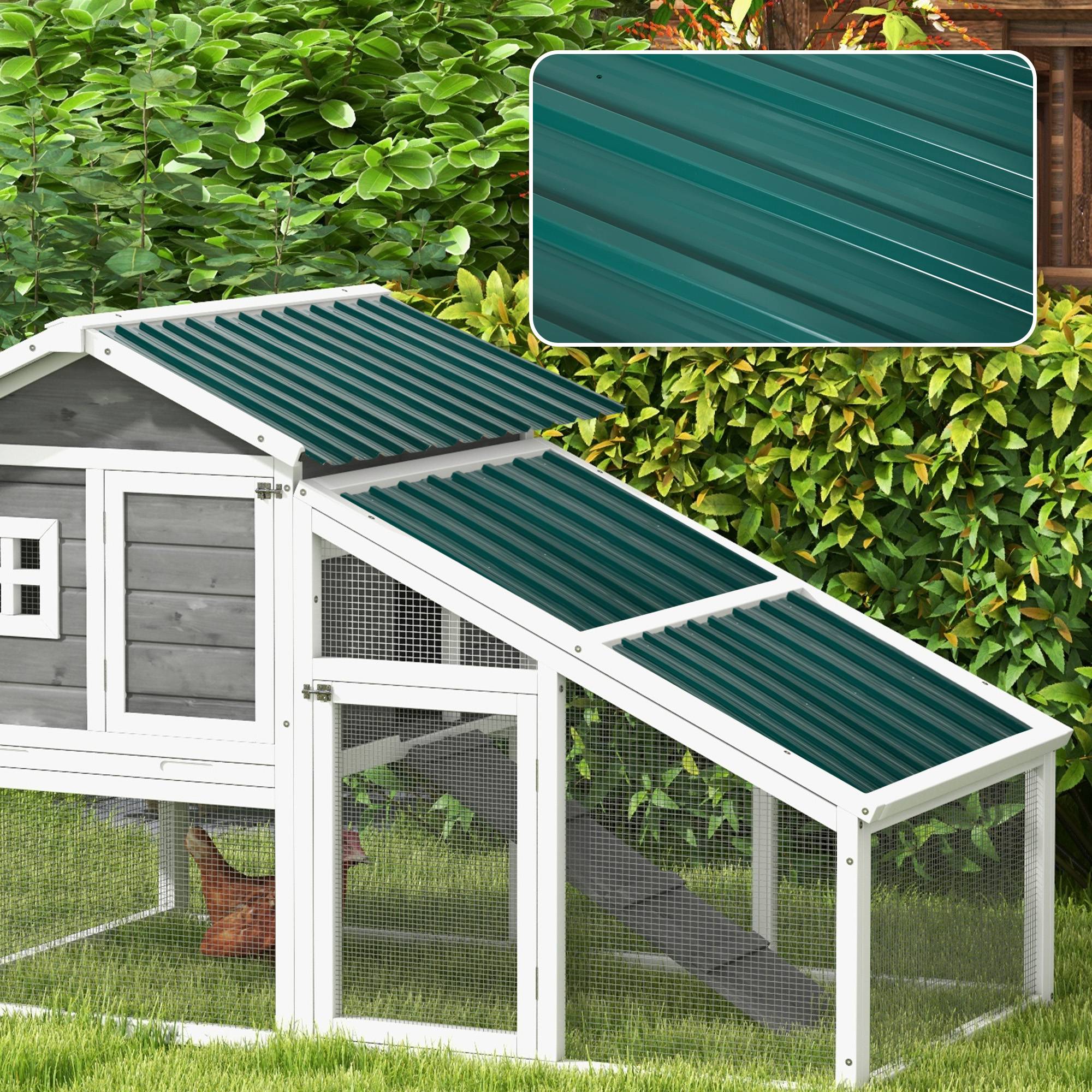 Lot 12 panneaux toit acier galvanisé 7m² abri outils remise 129x45cm vert - Image 4